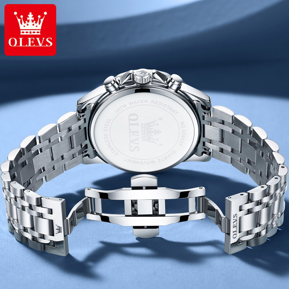 OLEVS 3653 Merk Maanfase Kalen - Luxury Watch Magazine recensie en prijs