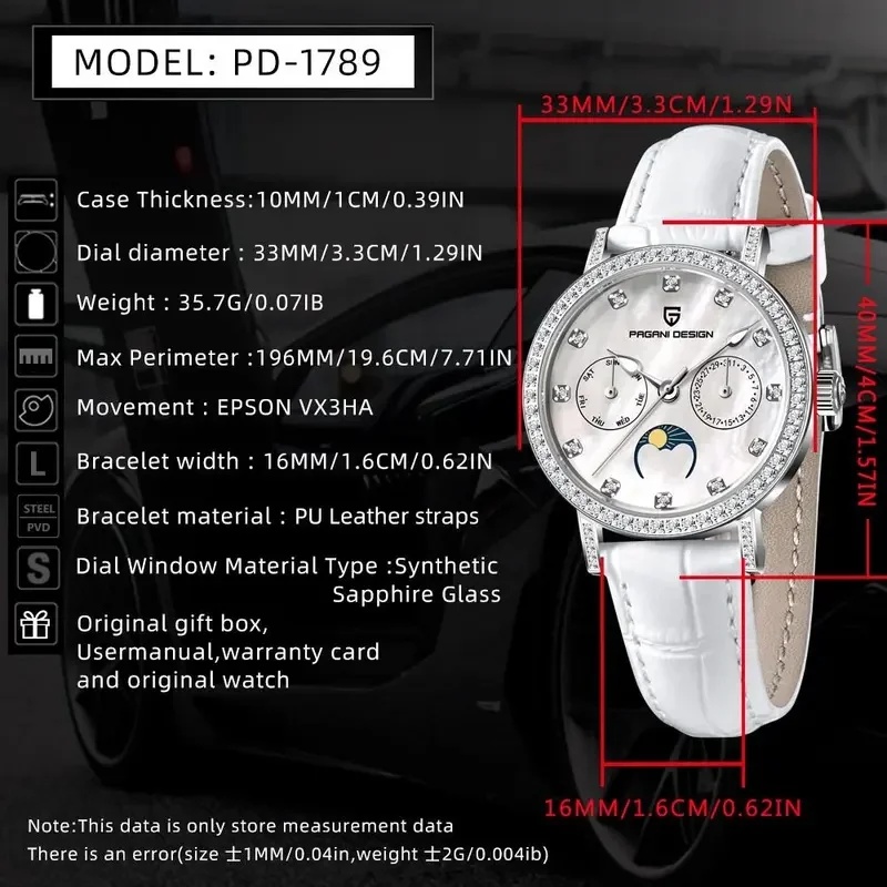 PAGANI DESIGN PD1789 Dameshorl - Luxury Watch Top 10 recensie en prijs